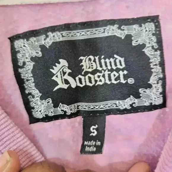BLIND Rooster Kanji Dragon Print Sweatshirt. Size small - Picture 5 of 8